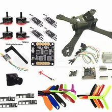 DIY FPV-системы мини Drone Средняя скорость мочеиспускания-х " 3/4 Quadcopter кадров комплект Emax rs2205+ Пчелка bl20a esc 2-4 S+ SP F3 Встроенный OSD+ мини-камера