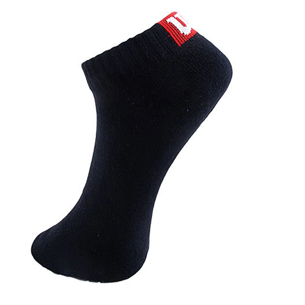Image Casual Men Tennis socks badminton Cotton boat socks towel bottom sports socks short tube concise Fashion Design M socks