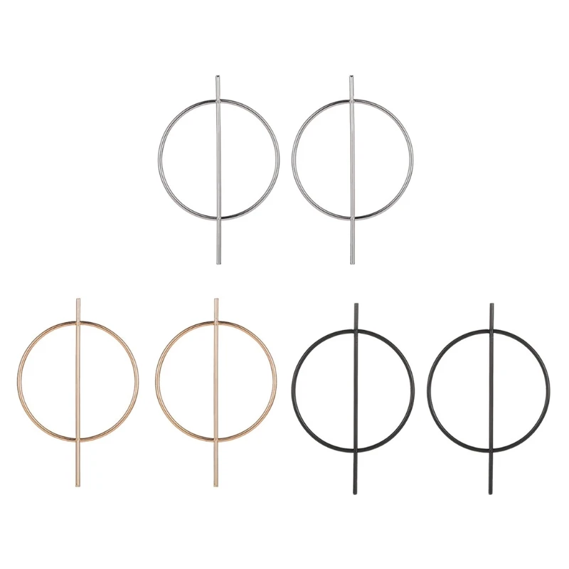

Minimalism Geometric Big Round Hoop Earrings For Women Party Fashion Jewelry