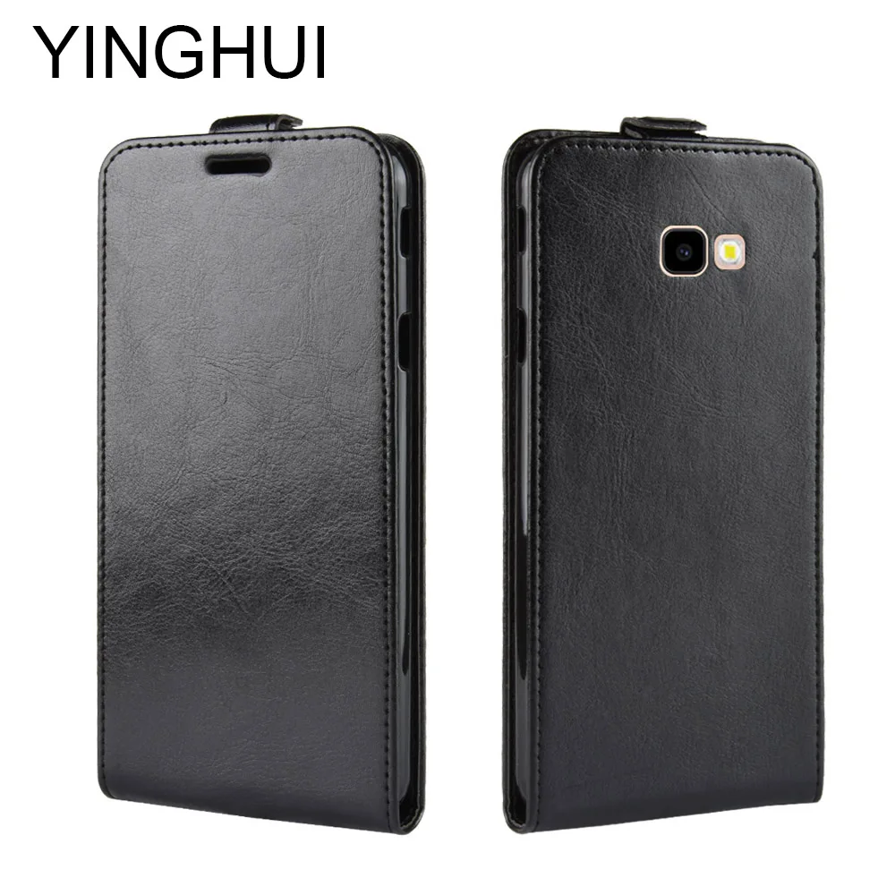 

YINGHUI For Samsung Galaxy J4 Plus J4+ J 4 Plus J415F SM-J415F J415 Flip Cover Luxury Vintage Phone Case Leather Soft Cases