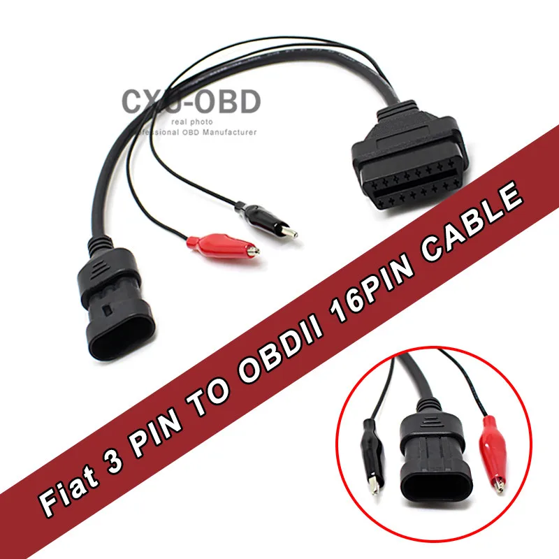 Кабель OBDII FIA T 3 PIN-F IAT PIN OBD для ODB2 EOBD 16 кабель | Автомобили и мотоциклы