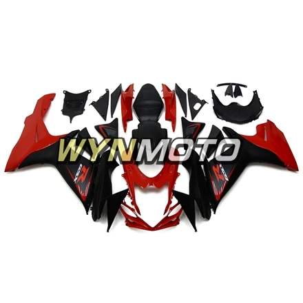 Полный комплект обтекателей для GSXR600 750 2011- 11 12 13 14 15 16 K11 впрыска ABS пластмасс красные, черные обтекатели Кузов кадров