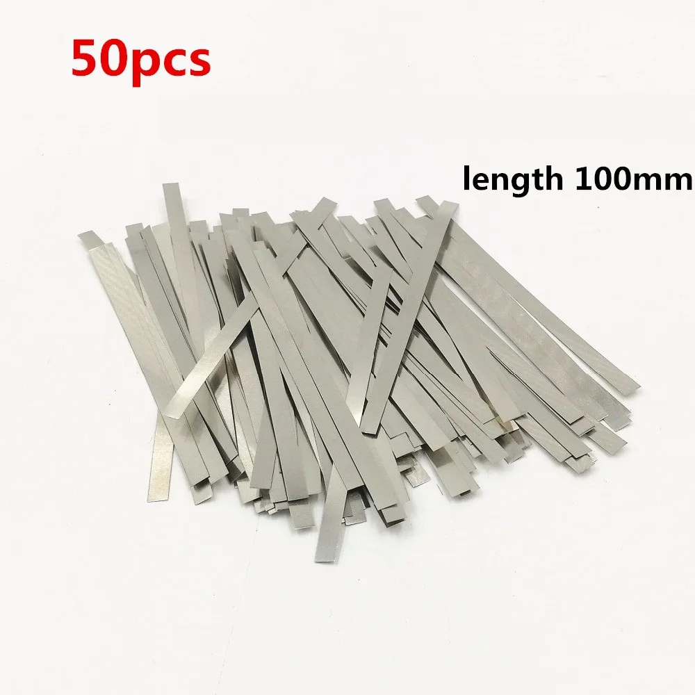 50pcs Nickel Plated Steel Strip Nickel Plate Strap Strip Sheets For Battery Spot Welding Machine Spot Welder Welder Equipment cheap stick welder