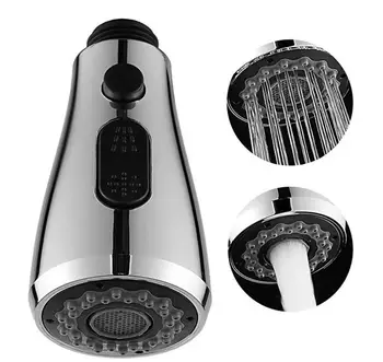 

Homedec Kitchen Pull-Out Faucet Spray nozzle Head G1/2 Faucet Head Replacement,Polished Chrome and Brushed