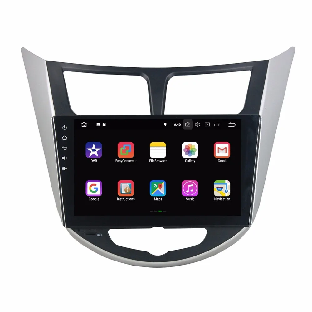 Sale 2GB RAM 16GB ROM Quad Core 9" Android 8.1 Car Audio DVD Player for Hyundai Verna Solaris Accent 2011 2012 Car Radio GPS WIFI 1
