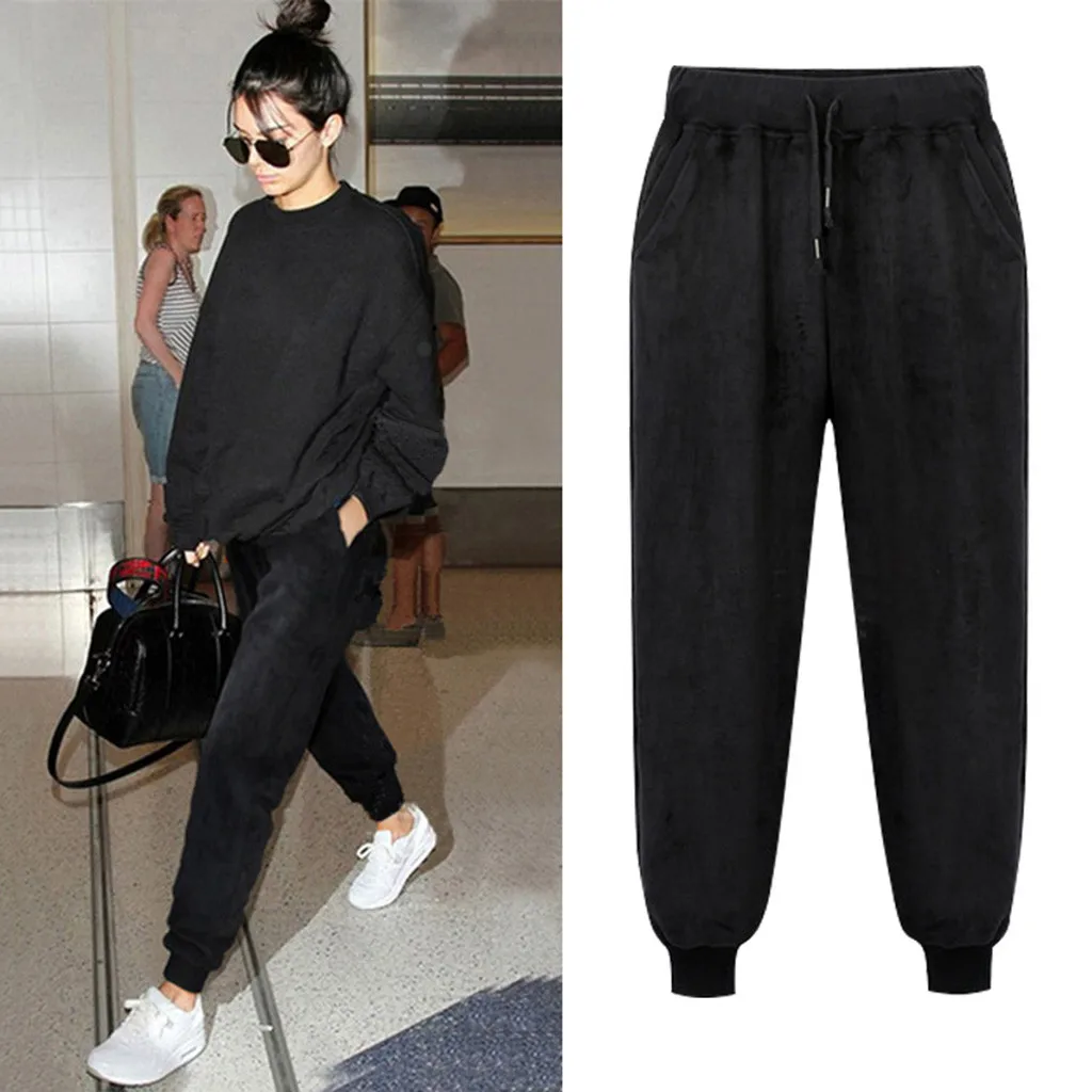 

New 2019 pantalon femme Women Harem pants Sport Trouser Pant Casual Elastic Waist Band Pants High Quality Female Pants