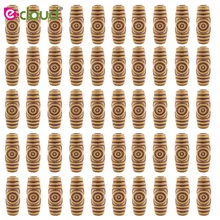 6 мм отверстие для вязания крючком плетение волос наращивание волос бусины 20 шт./лот деревянный цвет прическа запонки инструменты для дредлока косички