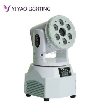 

Mini Moving Head Light 6pcs 12W RGBW 4in1 DJ Lights with 1pc 10W Stage Light