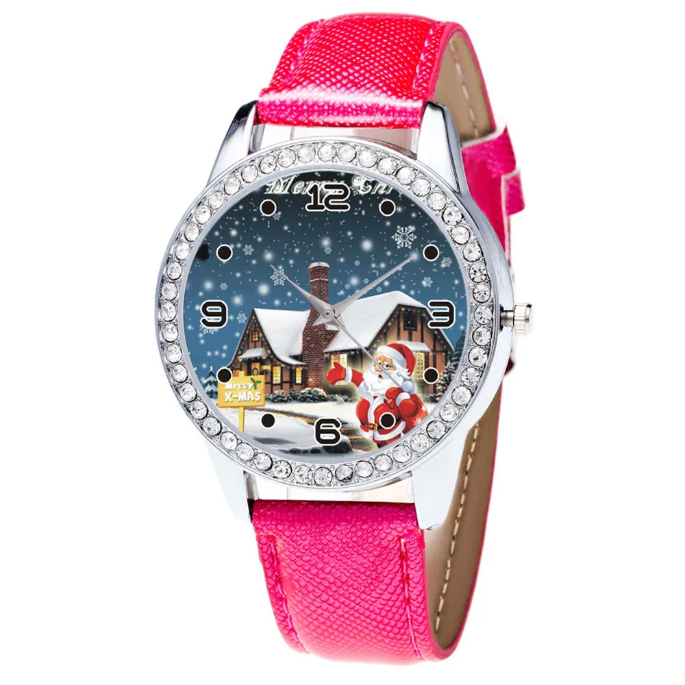 Women Watch Christmas Diamond Leather Band Analog Quartz Vogue Wrist Watches Gif women watches relogio feminino montre femme Women Watch Christmas Diamond Leather Band Analog Quartz Vogue Wrist Watches Gif women watches relogio feminino montre femme