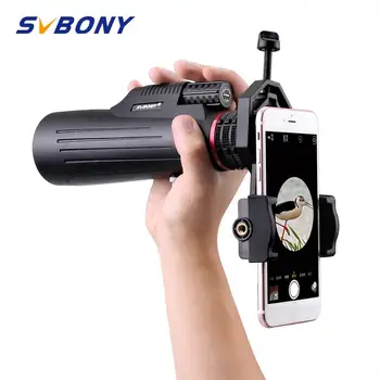 

SVBONY SV12 Monocular 8-24x50 Zoom Telescope FMC Prism w / Cellphone Adapter For Hiking Camping Birdwatching Tools F9325