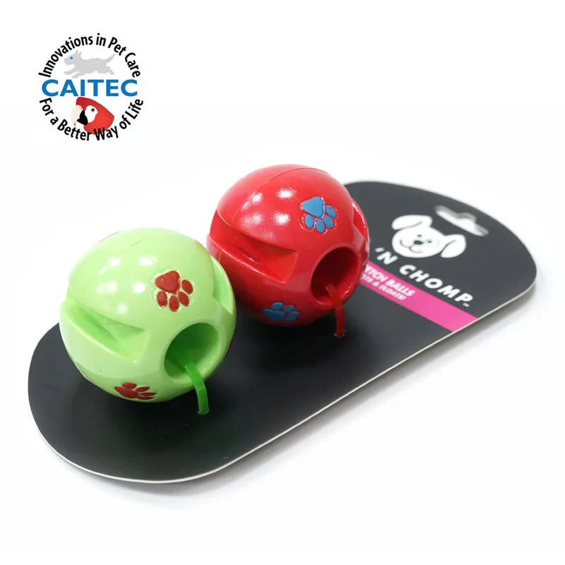 

CAITEC Dog Toys Rubber Fetch Ball Solid Hard Durable Great for Tossing Chasing Suitable for Small to Medium Dogs