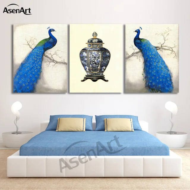 3 Piece Art Sets Beautiful Pea Paintings Modern Canvas Print 3 Piece Art Sets Beautiful Pea Paintings Modern Canvas Print Wall Animal Picture Living Room