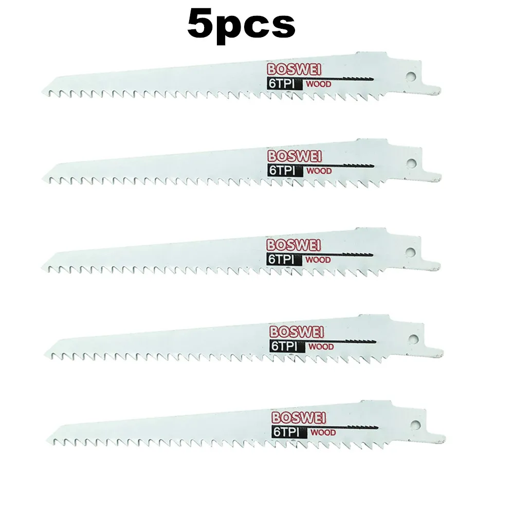 

Promotion 5 pcs Reciprocating Saw Blade 6''/150mm Jig Saw Blades For Wood Cutting Woodworking Tools power tool accessories