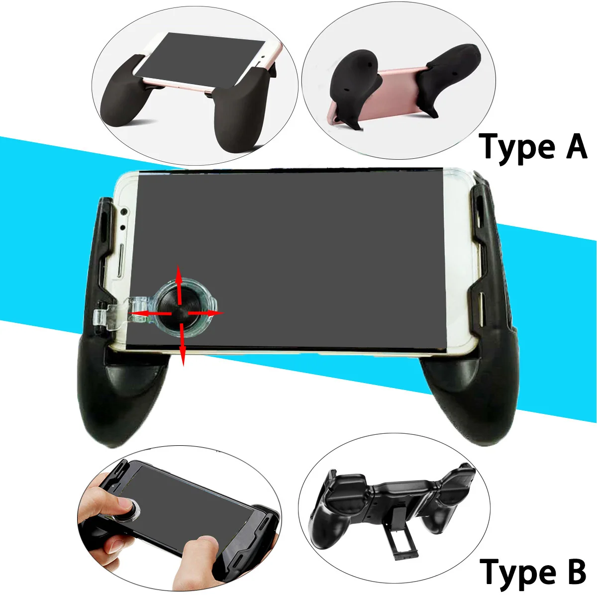 Game Joystick Set Gaming Trigger Smartphone Shooter Controller Gamepad ...