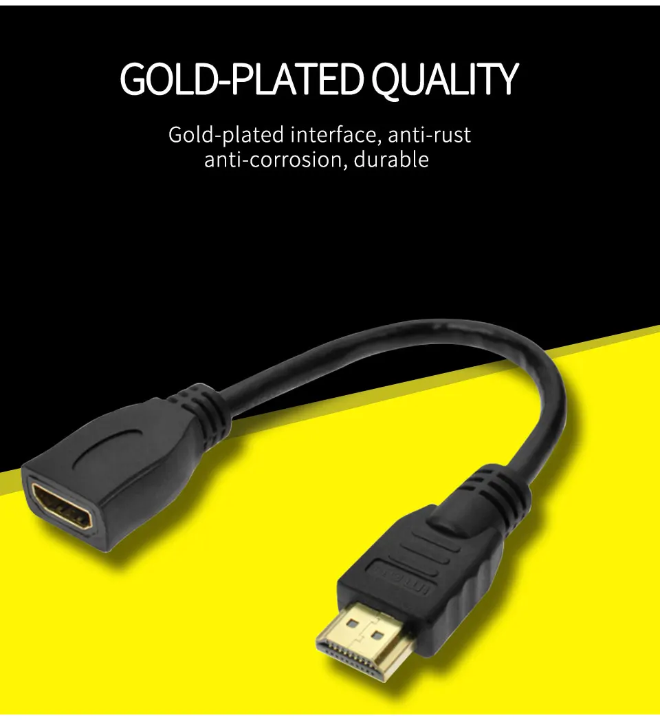 HDMI Extension Cable Male to Female 1m 2m 3m HDMI 3D 4K 1.4v High quality HDMI Cable Adapter for HD TV LCD Laptop PS3 Projector (2)