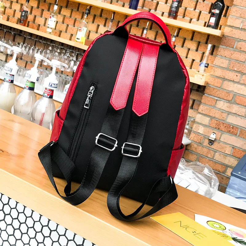 Fashion Glitter Women Backpack big capacity  PU Leather Teenage Girls School Bag Large  (8)