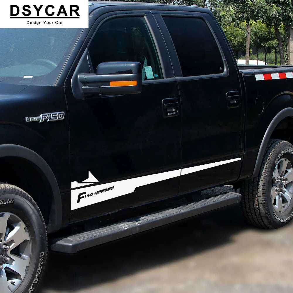 

1Set Car Waist Side Skirt Decoration Vinyl Stickers Decals for Ford F150 Auto Car Accessories