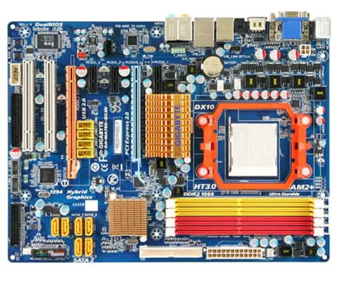 Для Gigabyte GA-MA78G-DS3H оригинальная б/у настольная материнская плата MA78G-DS3H 780G Socket AM2 DDR2