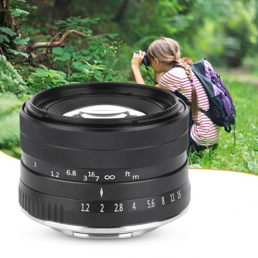 

35mm f1.2 Manual Focus Prime APS-C Aluminum Lens for Fujifilm for Fuji X Mount Mirrorless Camer