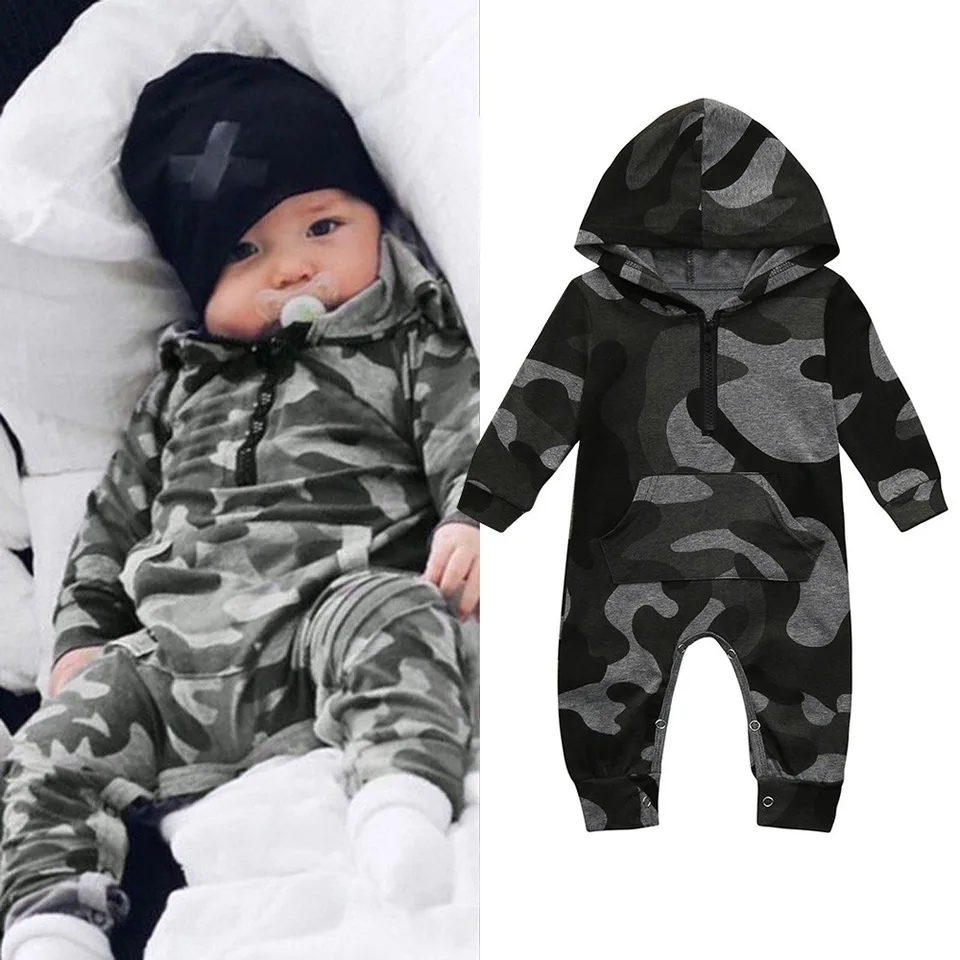 camo onesie baby boy