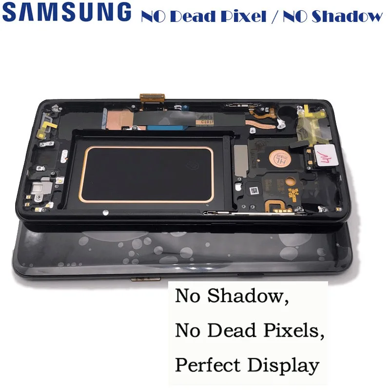Оригинальный ЖК дисплей для Samsung Galaxy S9 + s9 plus G965 G9650 сенсорный экран с рамкой в