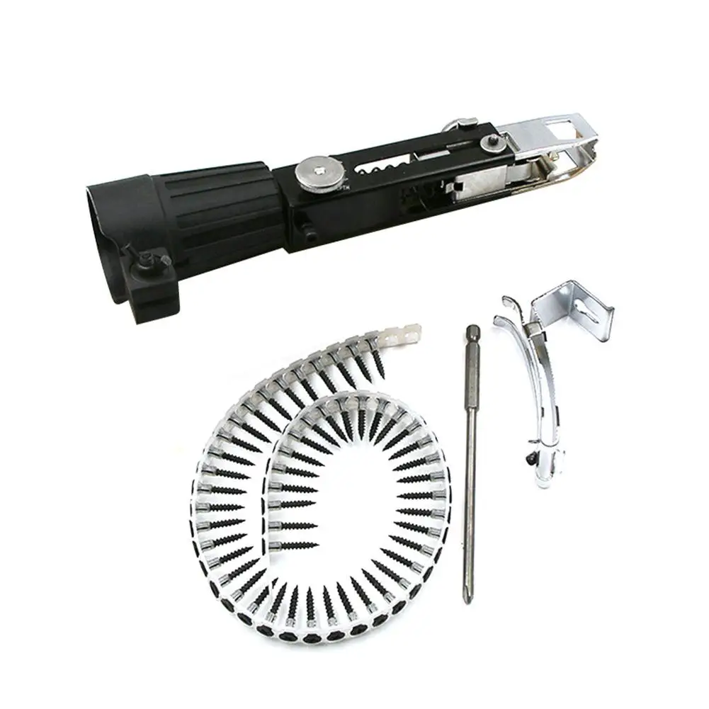 Automatic Screw Chain Nail Gun Adapter For Electric Drill Woodworking