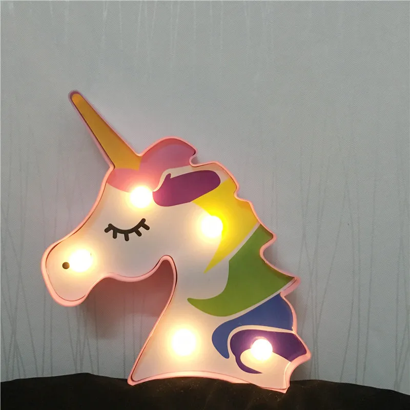 3D нарисованный Единорог светодиодный ночник Детские ночники настольные декоративные светильники детские игрушки подарок на день рождения домашнее освещение