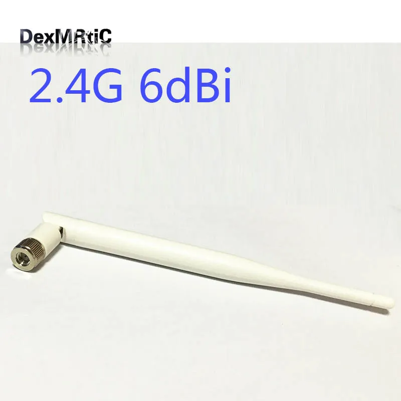 2.4Ghz  6dbi High Gain Omni Antenna Wifi Aerial SMA Male Connector Rotatable White AP High Quality 19cm NEW Wholesale 2 4ghz wifi antenna 7dbi omni directional n nale connector 2400mhz aerial new wholesale