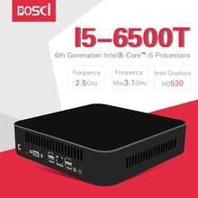 Intel quad-core I5 6500 Mini PC Windows 10 Desktop карманный компьютер неттоп barebone системы Skylake HD530 графика 4 К 300 м Wi-Fi