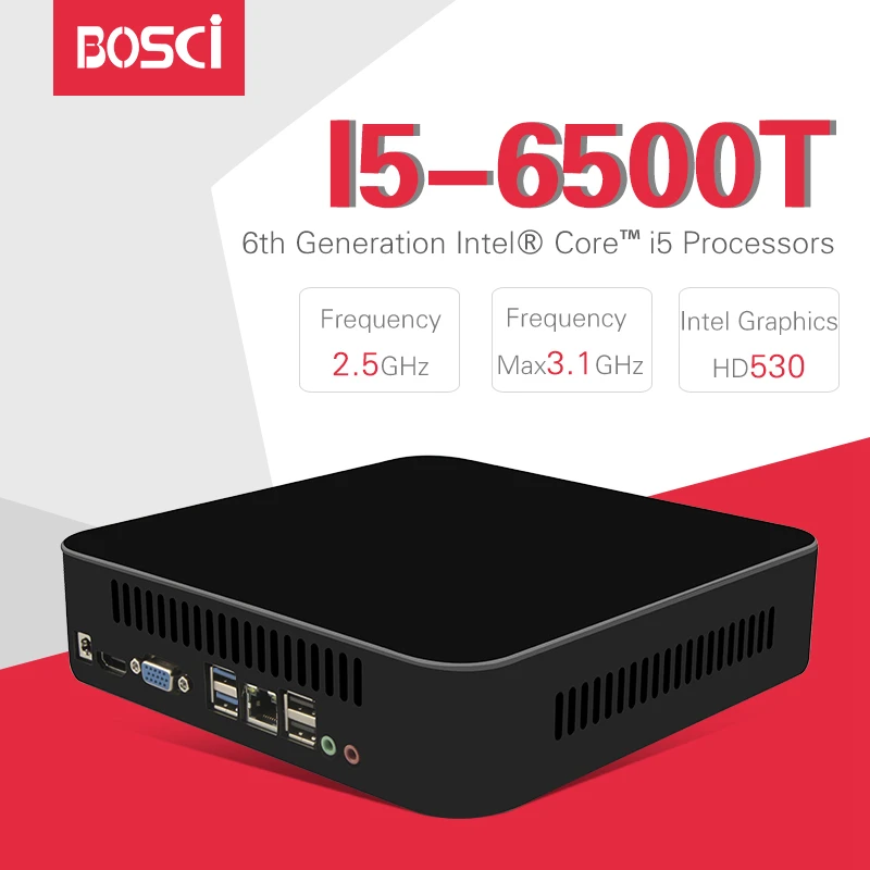 MSECORE Intel Quad-core I5 6500 Gaming Mini PC i7 Windows 10 Desktop Computer Pocket PC linux Netto