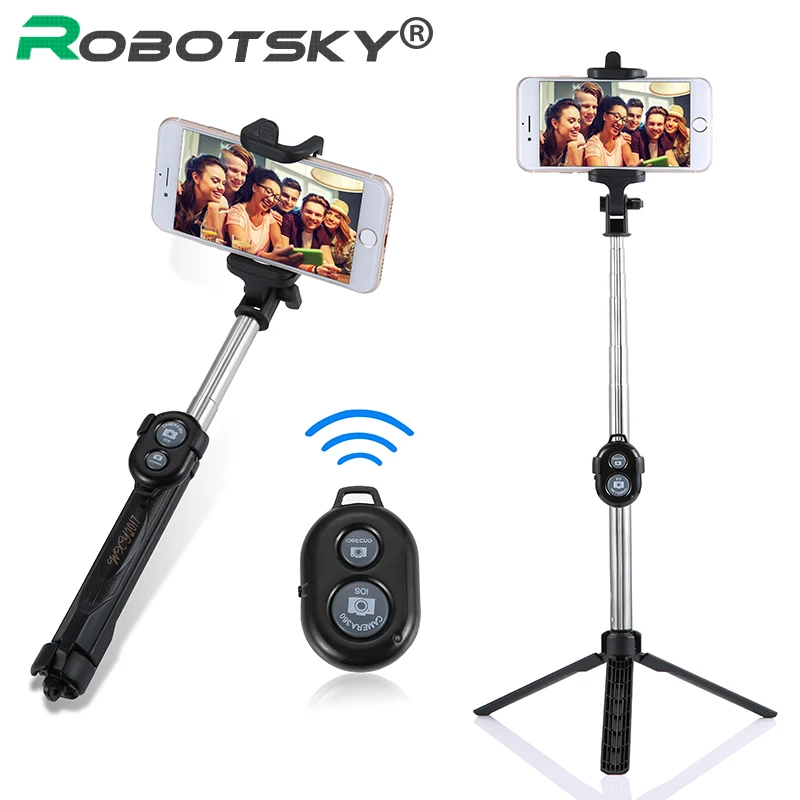 Extendable Self font b Selfie b font font b Stick b font Handheld Monopod Bluetooth Shutter