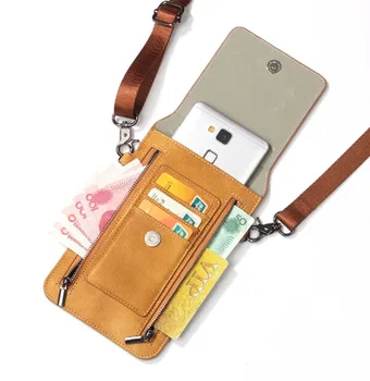 

Lady Shoulder Belt Mobile Phone Leather Case Zipper Card Wallet Pouch For HTC U11,One X10/A9s/X9/E9S/M8S/E9+/M9+/M9 Plus/m8