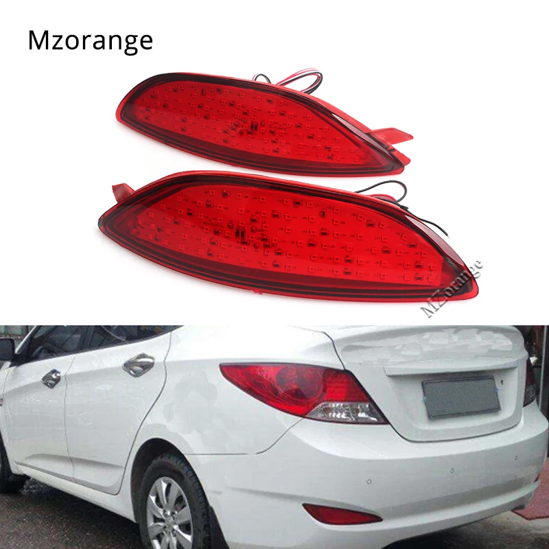 Rear Bumper Reflector Brake Light for Hyundai Accent Verna Brio Solaris