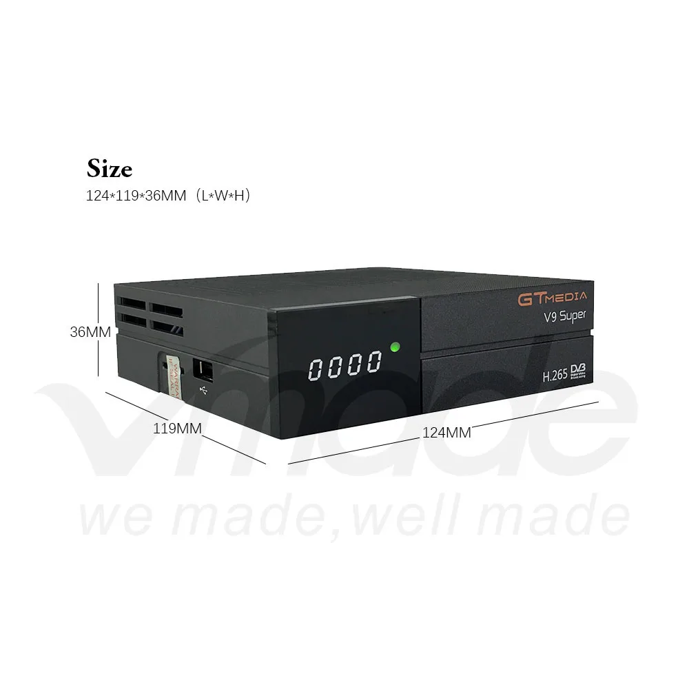 GTMedia Freesat V9 Super Full HD H.265 DVB S2 декодер спутниковый ресивер аналогичный Встроенный Wi Fi