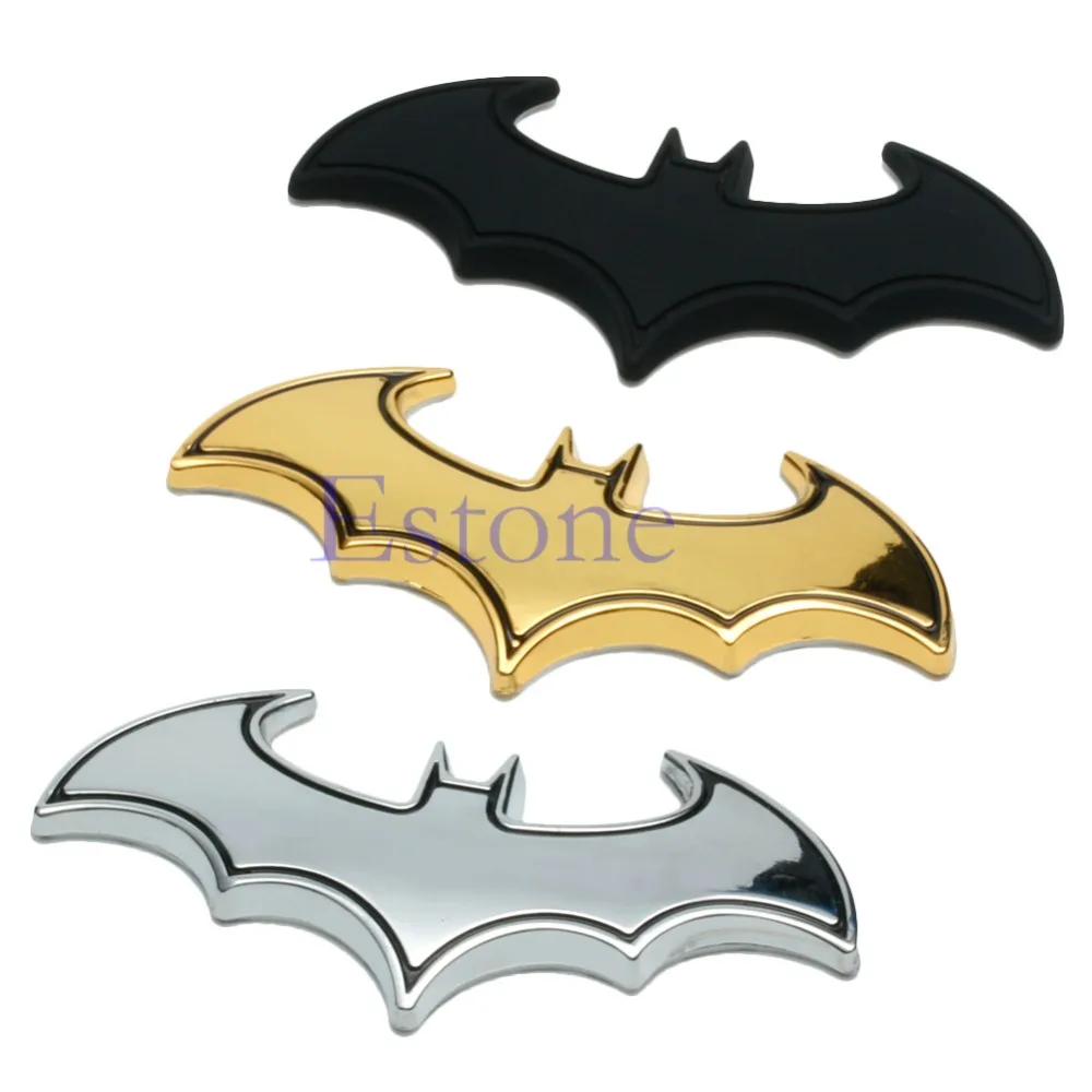 

2017 3D Car Batman Bat Sticker Logo Badge Metal Paster Adhesive Decal Cartoon Comic JUN21
