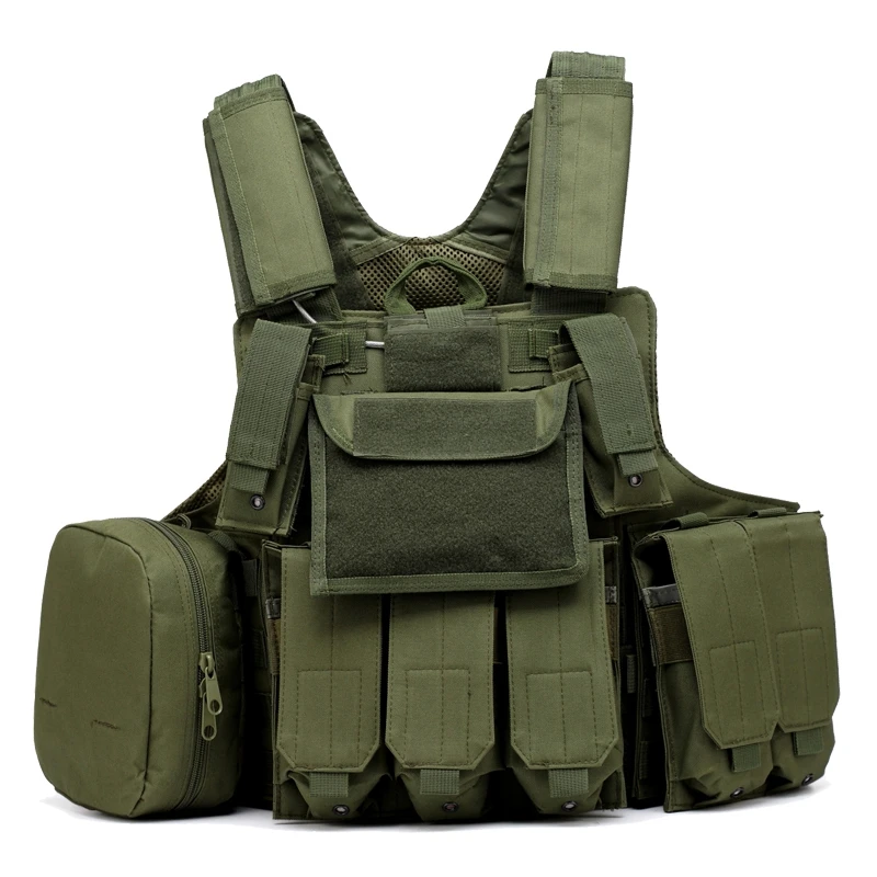 Army Green/Black/ACU Airsoft Paintball Hunting Vest Molle CIRAS Tactical Vest W/Magazine Pouch Utility Bag Armor Carrier Vest Army Green/Black/ACU Airsoft Paintball Hunting Vest Molle CIRAS Tactical Vest W/Magazine Pouch Utility Bag Armor Carrier Vest