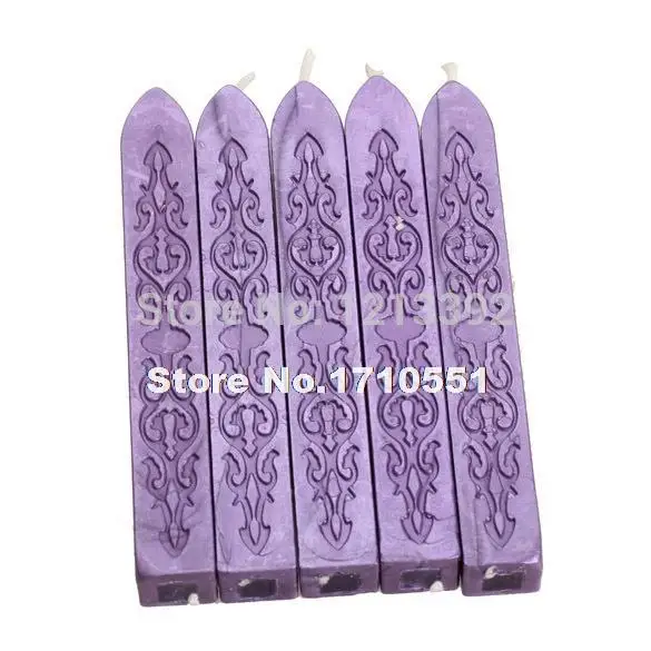 Free shipping 5x Practical Breakable Glue Gun Sealing Wax Stick Seal With Wick Violet | Дом и сад