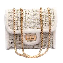 OCARDIAN-сумки роскошные женские сумки дизайнерские женские цепи повседневные Бархатные маленькие квадратные плечо роскошный замок крест сумка леди 5M23