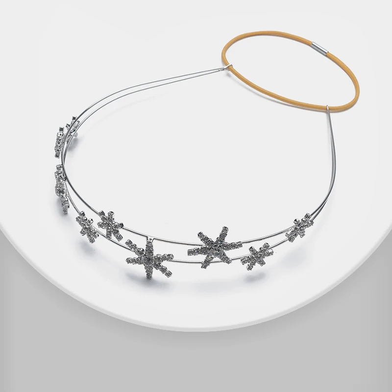 

Star double row design stylish shiny headband