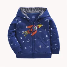 Г., толстовки с капюшоном для маленьких мальчиков и девочек хлопковые топы с рисунком грузовика, радуги, Кита, верхняя одежда для детей от 9 месяцев до 3 лет