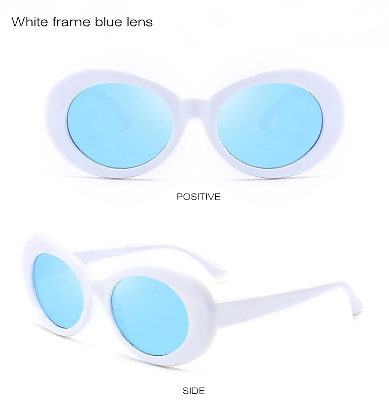 Классические защитные очки, очки в стиле Курта Кобейна, овальные женские солнцезащитные очки, Ретро стиль, солнцезащитные очки для женщин, UV400, Gafas De Sol 9750