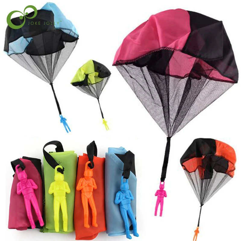 

Child hand throw parachute toy soldier parachute outdoor toys children toys baby gift LYQ