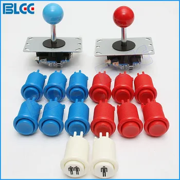 

Arcade Joystick Button Kit with 8 Way Stick Push Buttons with Microswitches for Arcade Parts Replacement