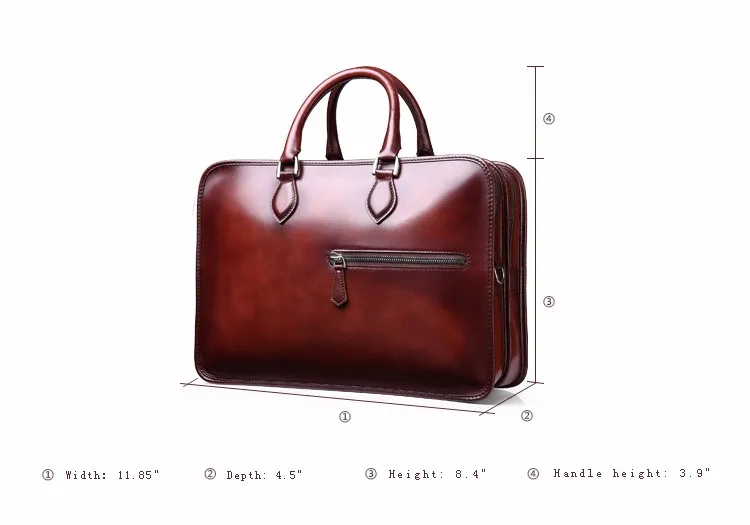 Berluti Deux Jours Burnished-Leather Briefcase
