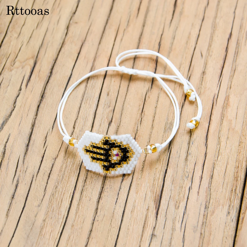 

Rttooas Dropshipping Friendship Bracelet Evil Eye Hamsa Hand Pulseira Delicas MIYUKI Glass Beads Strap Women Bracelet