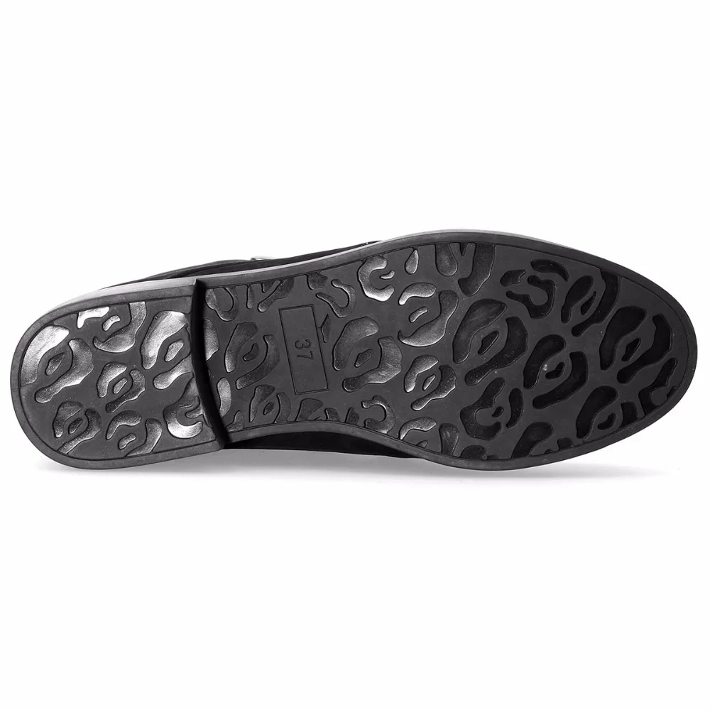 Cuero Invierno Moda Felpa Caliente Nobuck Botas Auténtico Botines Zapatos Calzado Mebi up Encaje Hebillas Negro Mujeres 8xEqawTv