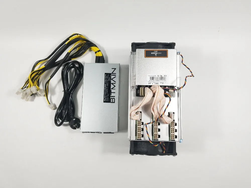 Новый DCR Майнер Antminer DR3 7.8TH/S с BITMAIN APW7 1800 Вт PSU Asic Blake256R14 Майнер лучше чем Antminer S9 Z9 мини D9 S11 Z9