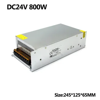 

Stable quality Single Output DC 24V 33.3A 800W Switching power supply For LED Strip Display Light CNC industrial stepper mo