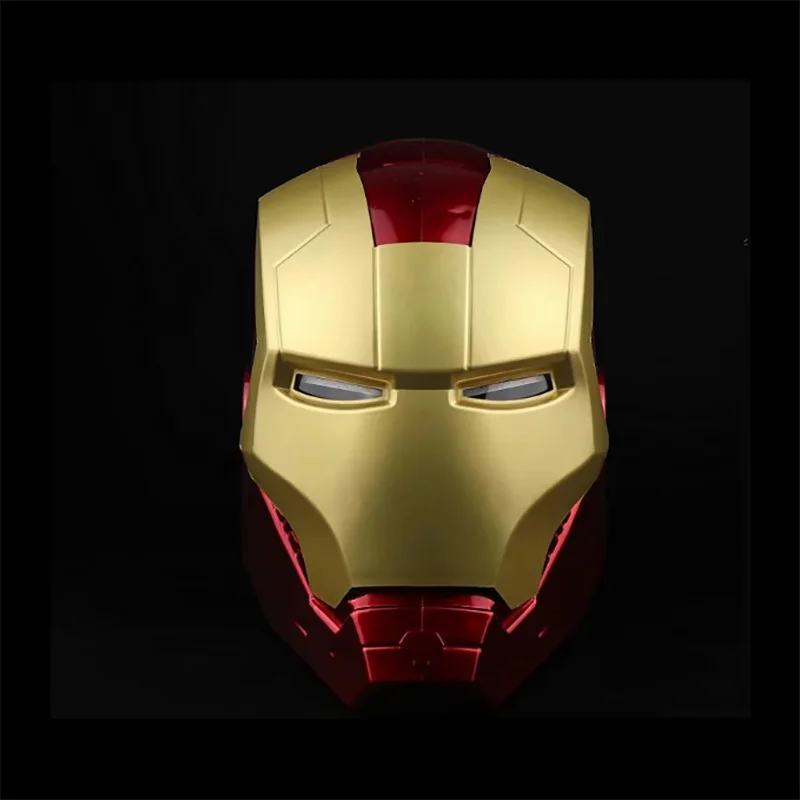Marvel Avengers Iron Man Helmet 1:1 Replica Mask PVC Action Figure Cosplay Light Led Model Toy Gift image 2