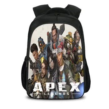 

New Styles Apex Lengends Action Toy Figures Student School Bags Small Size Backpacks Cartoon Game Battle Royal BackBag Mochilas
